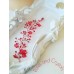 Булчинско украшение за коса с кристали Сваровски в червено Red Poppy by Rosie